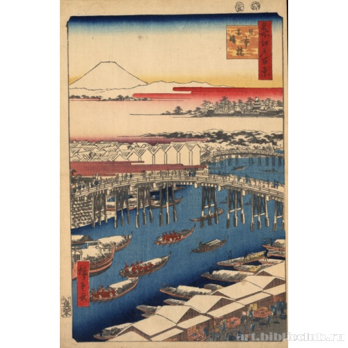 Мост Нихонбаси. Ясное утро после снегопада