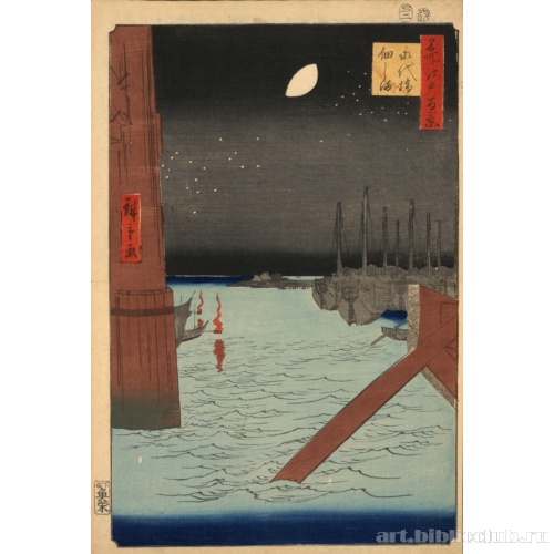 Вид на остров Цукудадзима с моста Эитайбаси