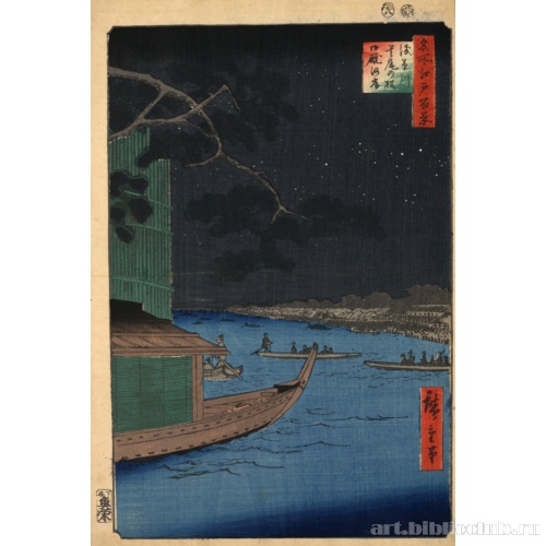 Река Асакусагава. Набережная Омая и сосна Сюби.