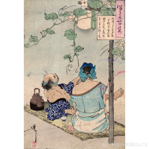 Прохладный вечер под сводом ипомеи