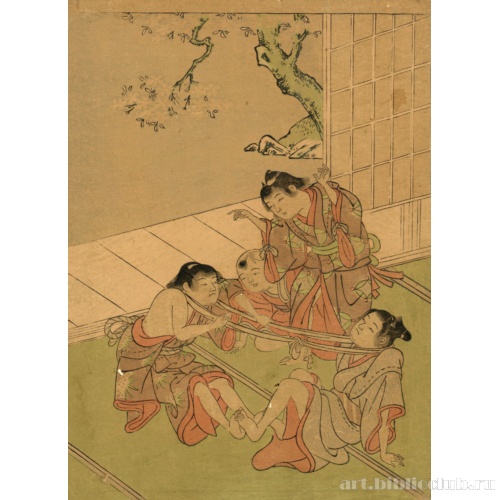 Кубихики, игра в перетягивание каната, обернутого вокруг шеи