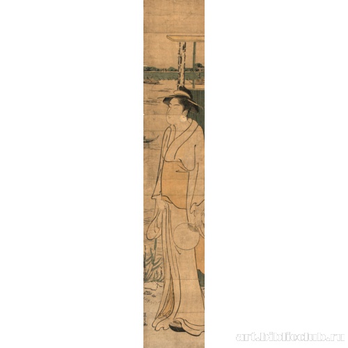 Красавица на берегу реки Сумида