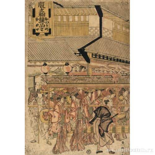 Фестиваль Санно напротив торгового дома Камэ-я