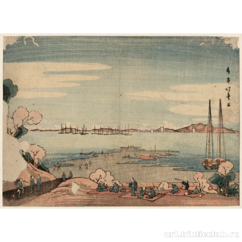 Перспективный вид на гору Докан из Синагава