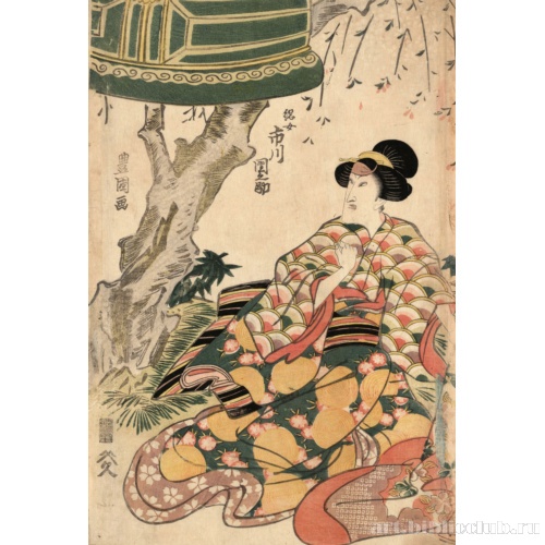 Актер Итикава Данносукэ в роли Цунадзё