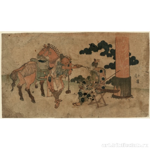 Двое, курящие во время праздника святилища