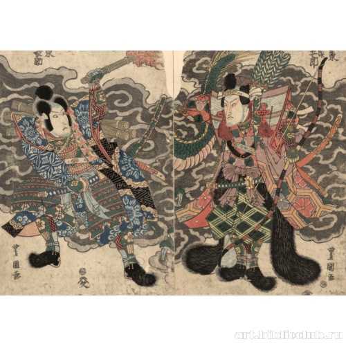 Актеры Бандо Мицугоро и Бандо Миносукэ