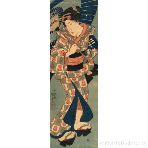 Молодая девушка, отправляющаяся на музыкальные уроки нагаута