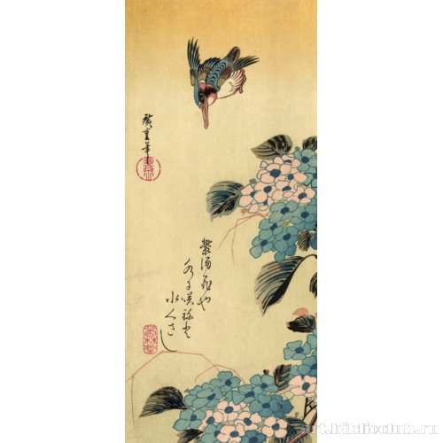 Гортензия и зимородок