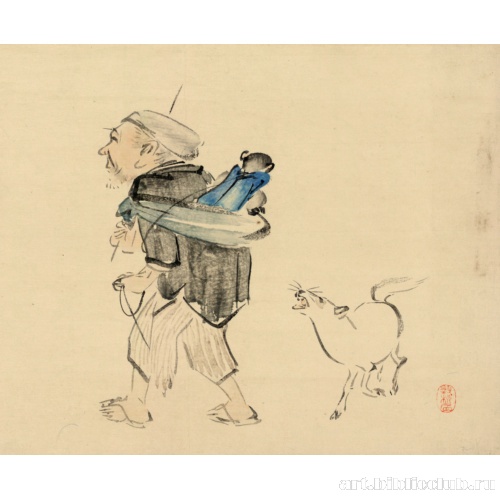 Дрессировщик обезьян и собака