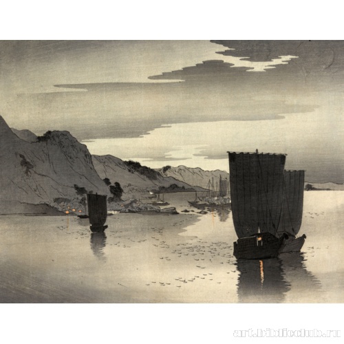 Парусные лодки вечером