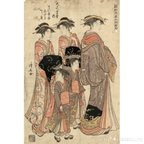 Куртизанка Майсуми [публичного дома] Даймондзи-я