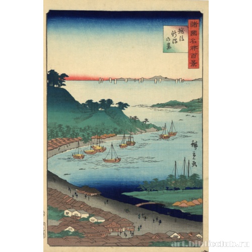 Вид Ниигата в провинции Этиго