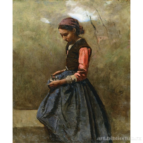 Задумчивая девушка