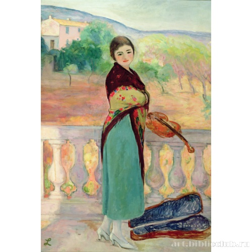 Марта Лебаск со скрипкой. Сен-Тропез