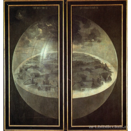 Триптих «Сад земных наслаждений». Вид внешних створок