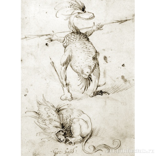 Лист с набросками монстров