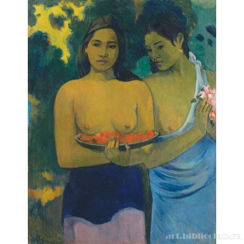 Девушки с цветами манго