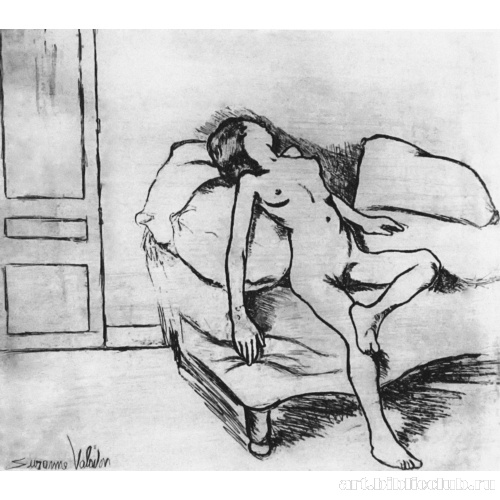 Обнаженная Луиза на диване