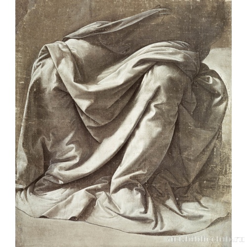 Эскиз драпировки для сидящей фигуры