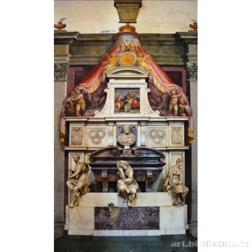 Надгробие Микеланджело в церкви Санта-Кроче во Флоренции