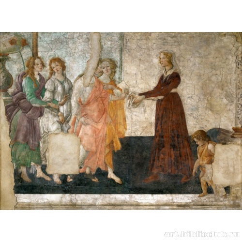 Джованна Альбицци с Венерой и грациями. Фрагмент