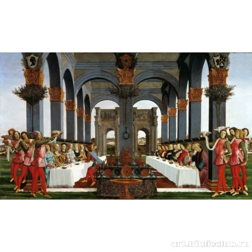 Серия картин к новеллам Боккаччо «Декамерон». «Ужин Настажио у Онести», четвертый эпизод