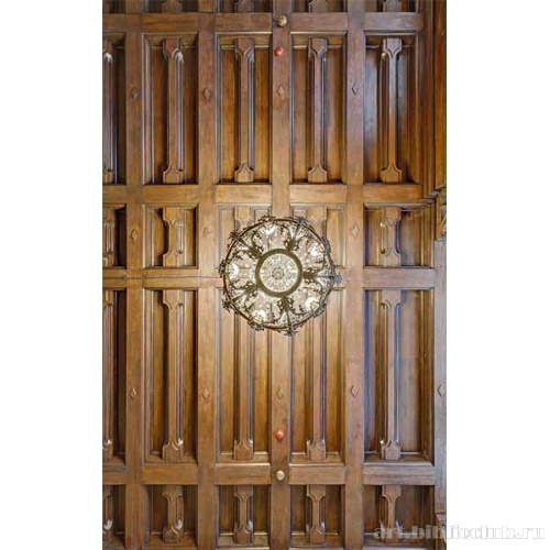 Деревянный потолок кабинета князя