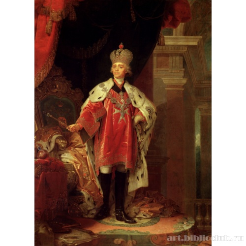 Портрет Павла I в костюме гроссмейстера Мальтийского ордена