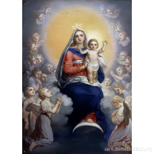 Богоматерь с младенцем в сонме ангелов
