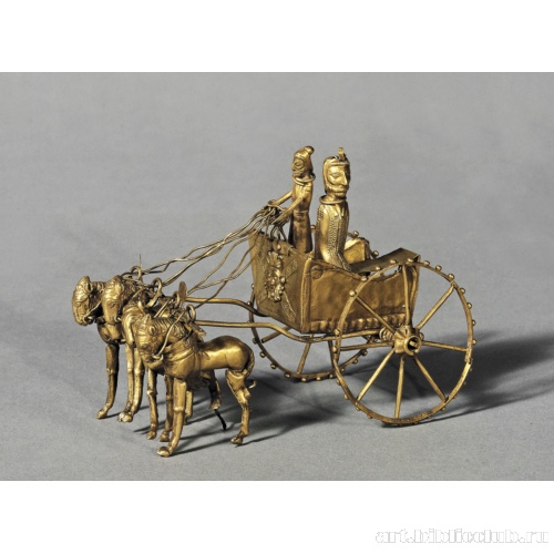 Модель персидской колесницы. Предмет из Амударьинского клада