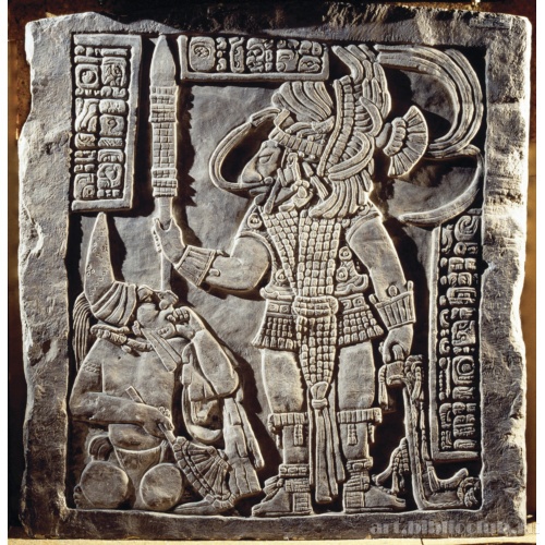 Рельефная монументальная плита из храма в Йашчилане