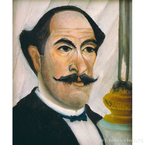 Автопортрет с керосиновой лампой