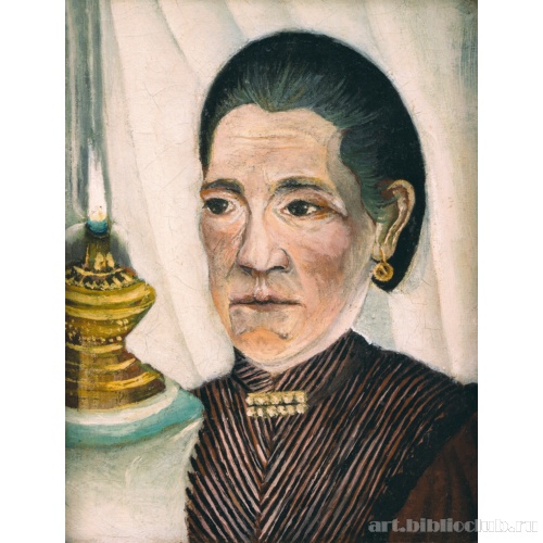 Портрет второй жены Руссо с керосиновой лампой