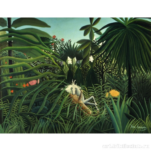 Нападение ягуара на лошадь