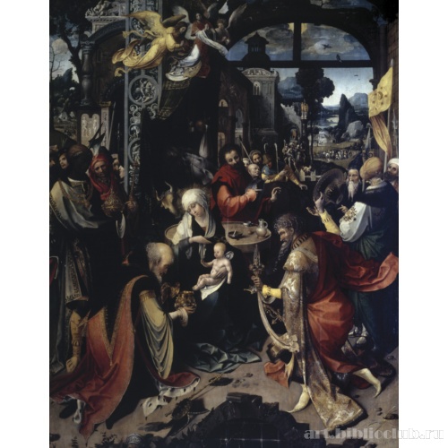 Поклонение волхвов. Центральная часть триптиха