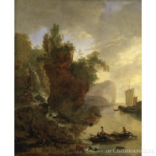 Залив со скалистым берегом