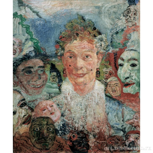 Старая дама с масками