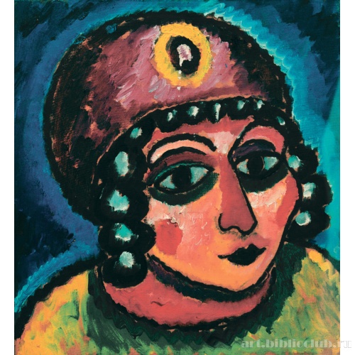 Голова девушки в красном тюрбане с желтым аграфом (Принцесса Барбара)