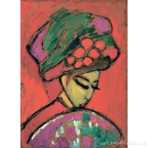 Девушка в шляпе с цветами