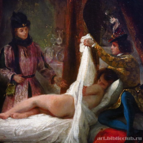 Луи Орлеанский, показывающий свою любовницу