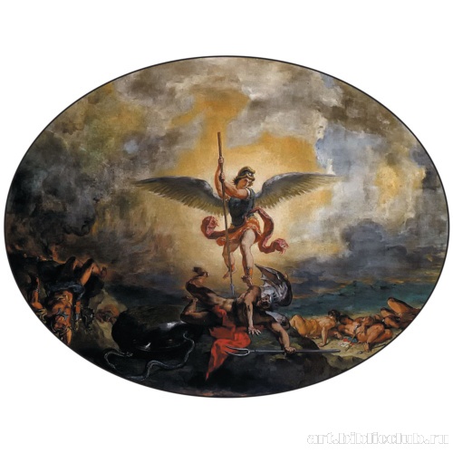 Святой Михаил побеждает дьявола. Фрагмент