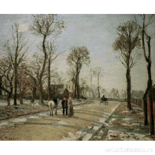 Версальская дорога, Лувесьен. Зимнее солнце и снег