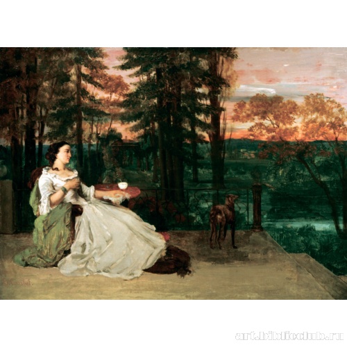 Дама на террасе