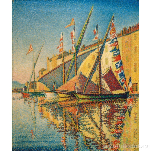 Тартаны, разукрашенные флагами