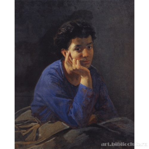 Портрет неизвестной в голубой блузе