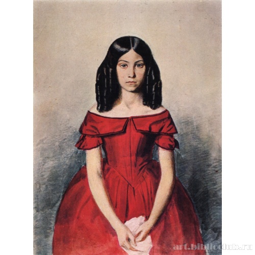 Портрет Н.П. Жданович в детстве