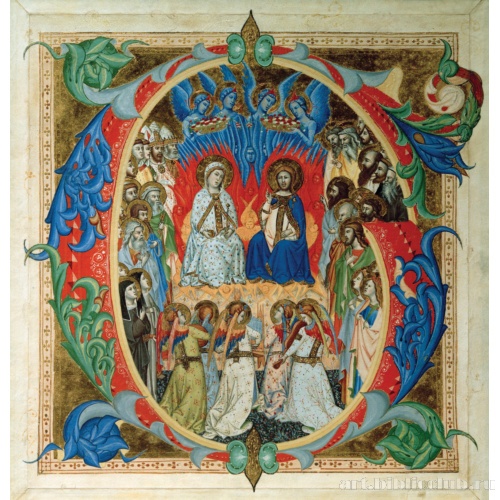 Инициал G из сборника гимнов