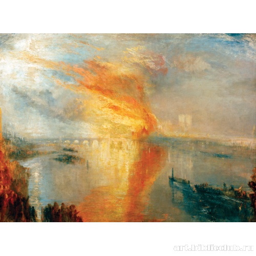 Пожар в здании палаты лордов и палаты общин