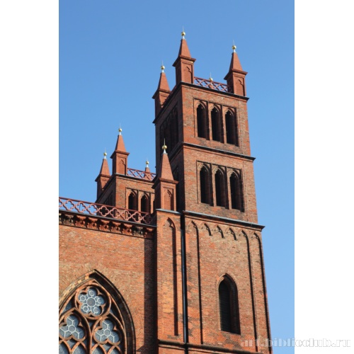 Фридриксвердерская церковь. Обработка башни главного фасада